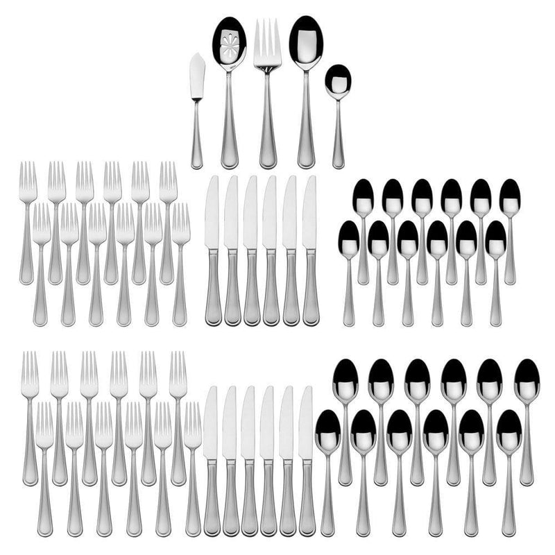 65 Piece Flatware Set | Virtuoso Frost