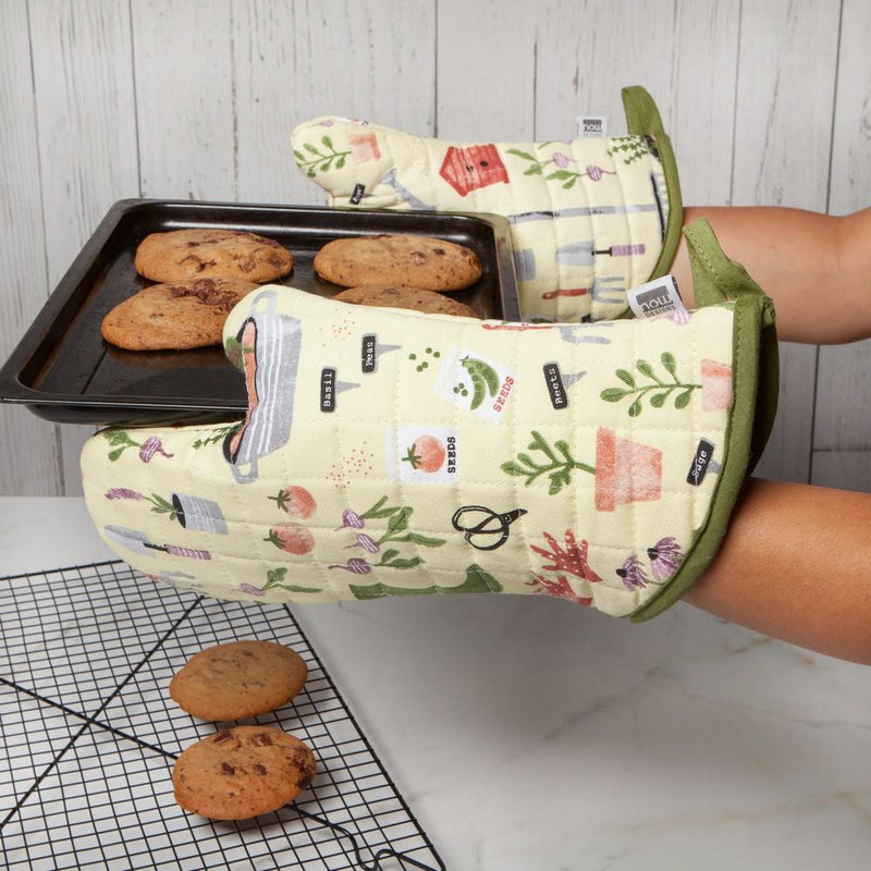 Set of 2 Oven Mitts | Garden