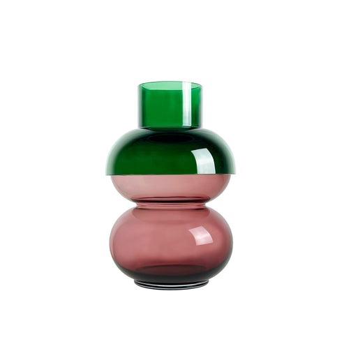 Medium Bubble Vase | Green/Pink