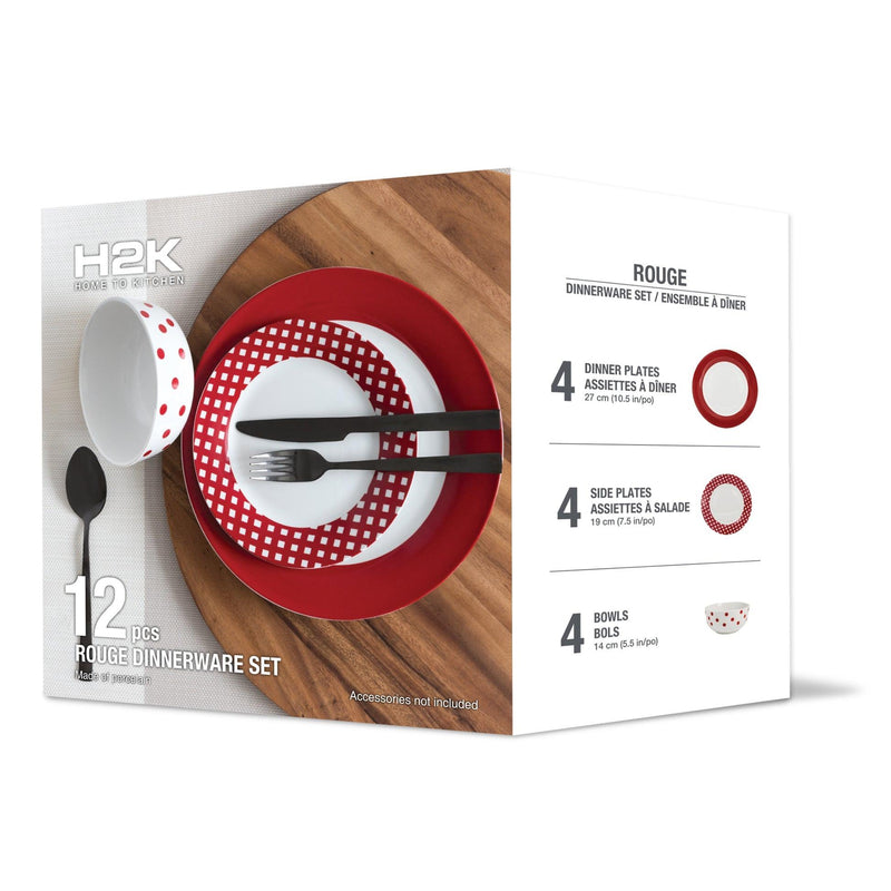 12 Piece Dinnerset | Rouge