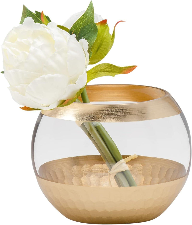 Ball Vase | Gold Facet