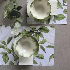 Placemat Pad | White Blossom