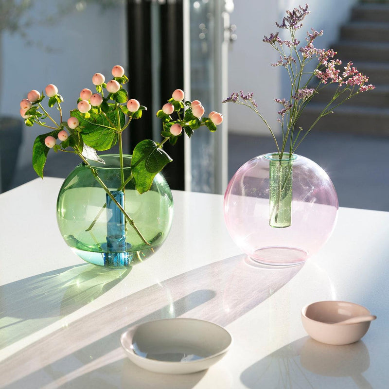 Medium Bubble Vase | Pink//Green