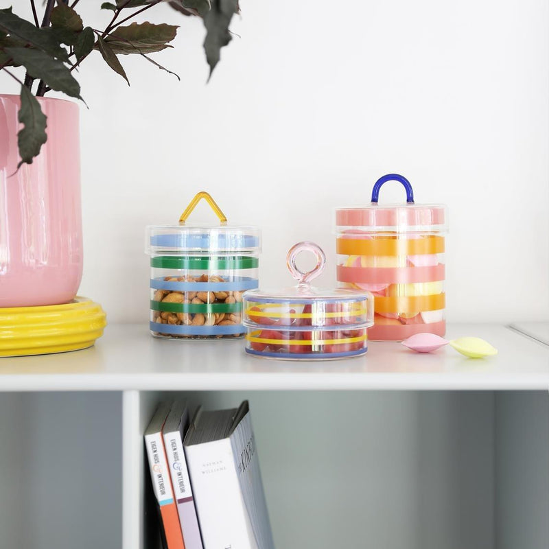 Stripy Jar | Pink Handle