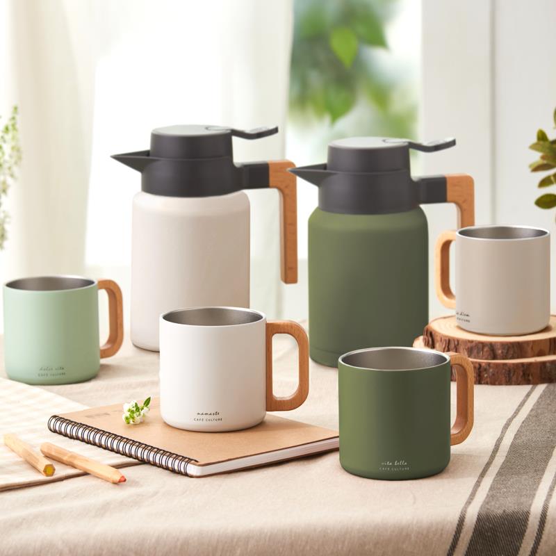 Carpe Diem Double Wall Mug | Taupe