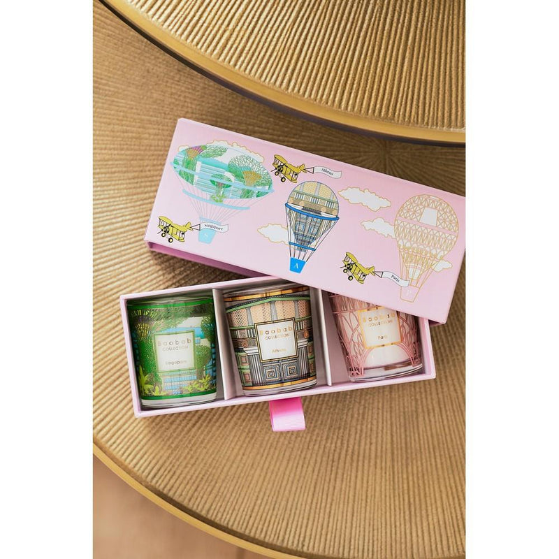 Trio Travel Candles | Singapore/Athens/Paris