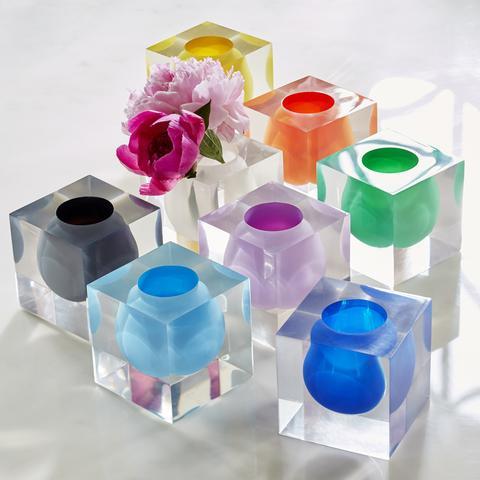 Bel Air Mini Scoop Vase | Cobalt