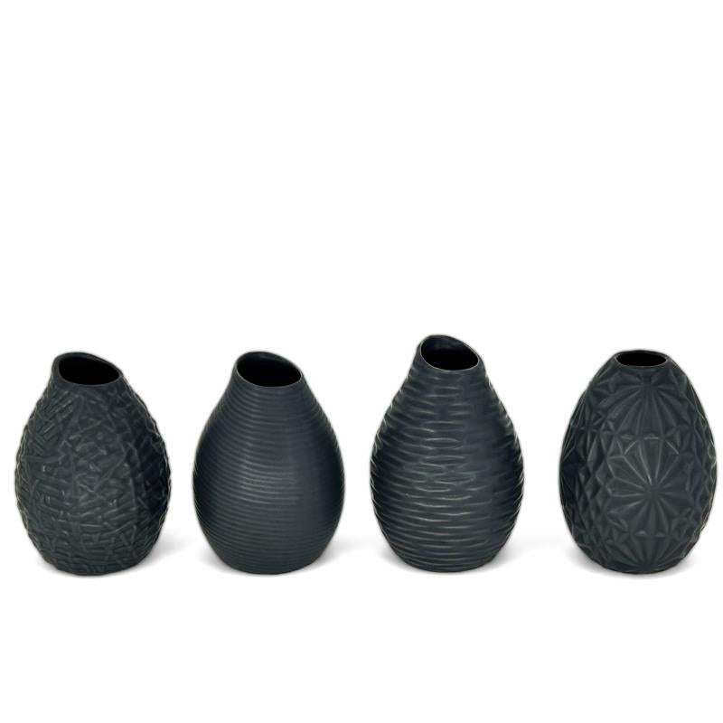 Vase | Petite Black Textured