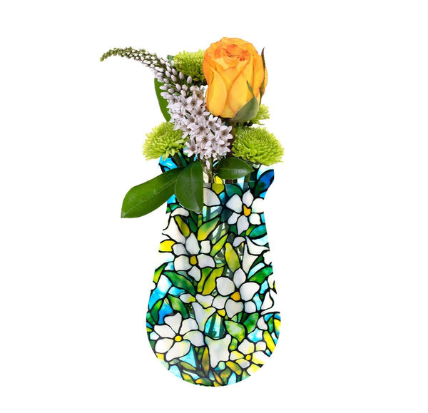 Suction Cup Vase | Tiffany Field of Lilies