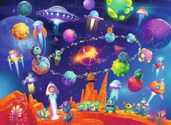 60 Piece Puzzle | Space Aliens