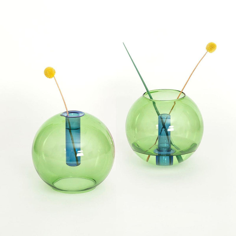 Medium Bubble Vase | Green/Blue