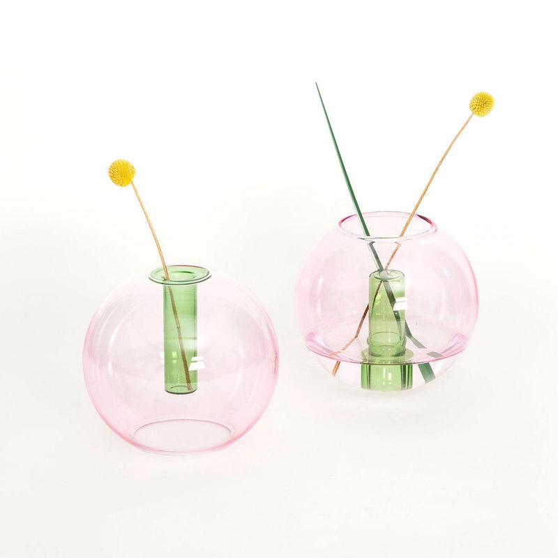 Medium Bubble Vase | Pink//Green