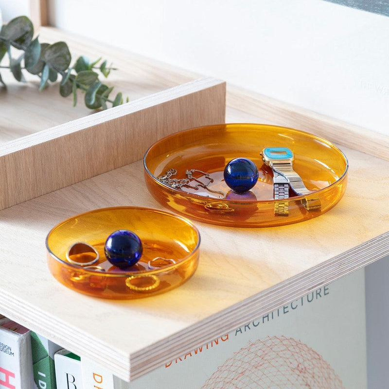 Medium Bubble Dish | Amber/Cobalt