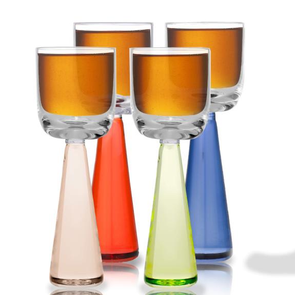 Set of Four Liquer | Multi Colour Pyramid