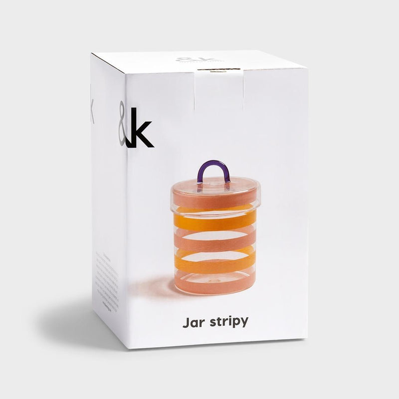 Stripy Jar | Blue Handle