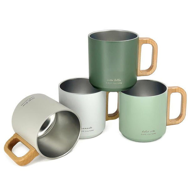 Carpe Diem Double Wall Mug | Taupe