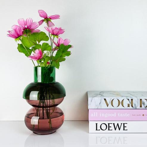 Medium Bubble Vase | Green/Pink