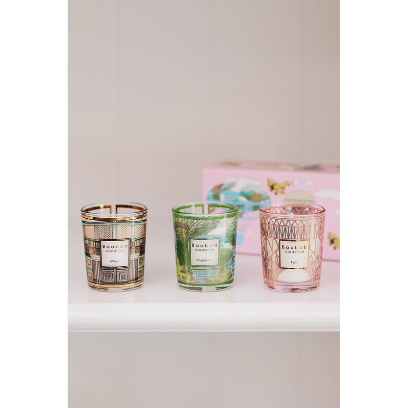 Trio Travel Candles | Singapore/Athens/Paris