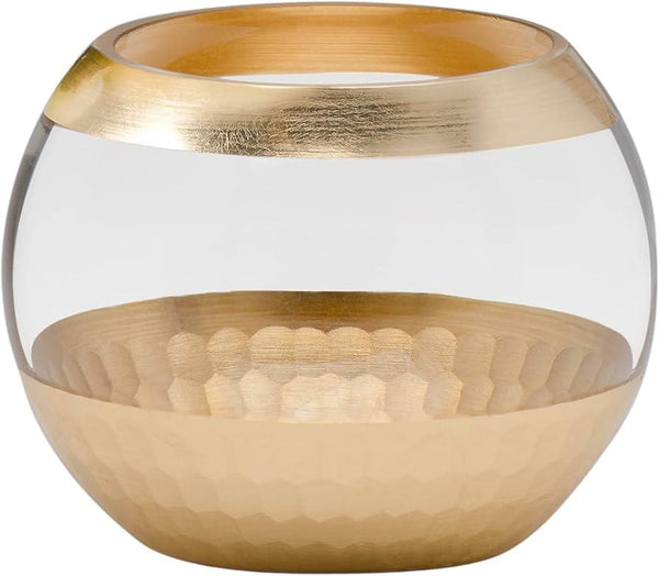 Ball Vase | Gold Facet