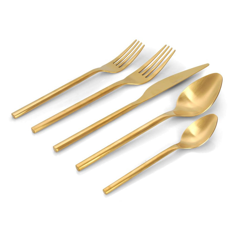 20 Piece Flatware Set | Maison Gold