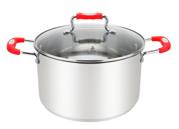 Urban | 6 Qt S/S Stockpot | Red