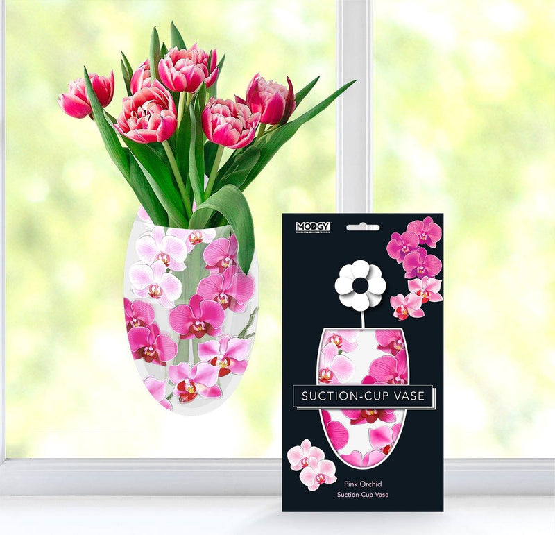 Large Suction Cup Vase | Pink Orchid