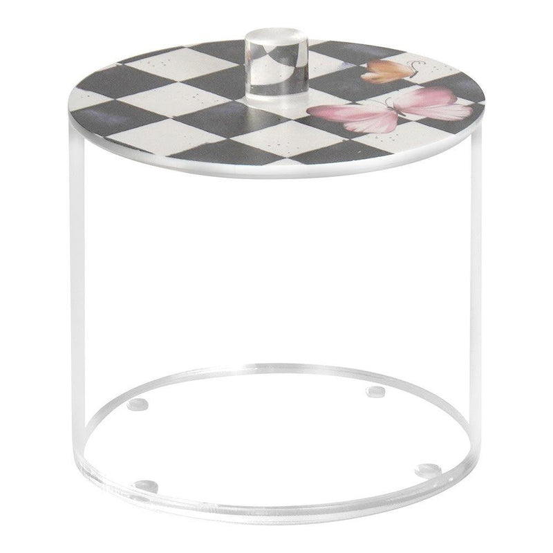 Cookie Jar | Small Black Checkered