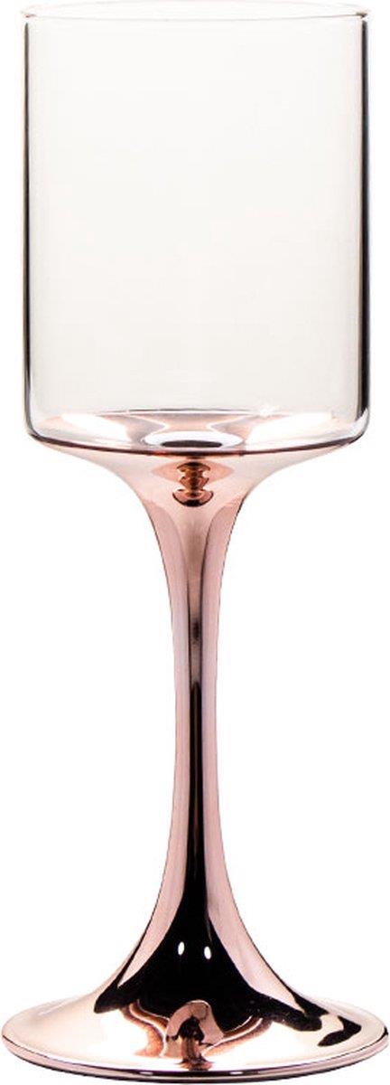 Set of 6 Wine | Rose Gold Harp