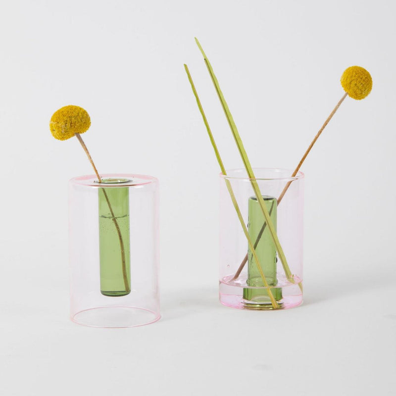 Small Reversible Vase | Pink/Green