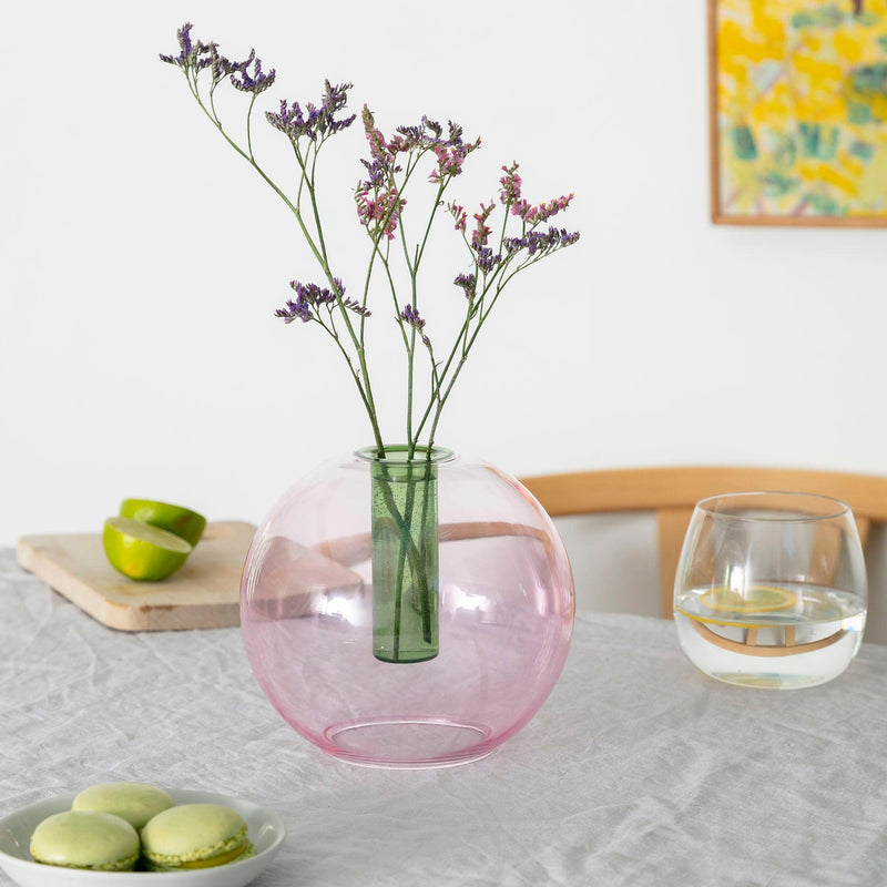 Medium Bubble Vase | Pink//Green