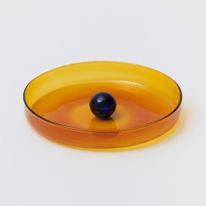 Medium Bubble Dish | Amber/Cobalt