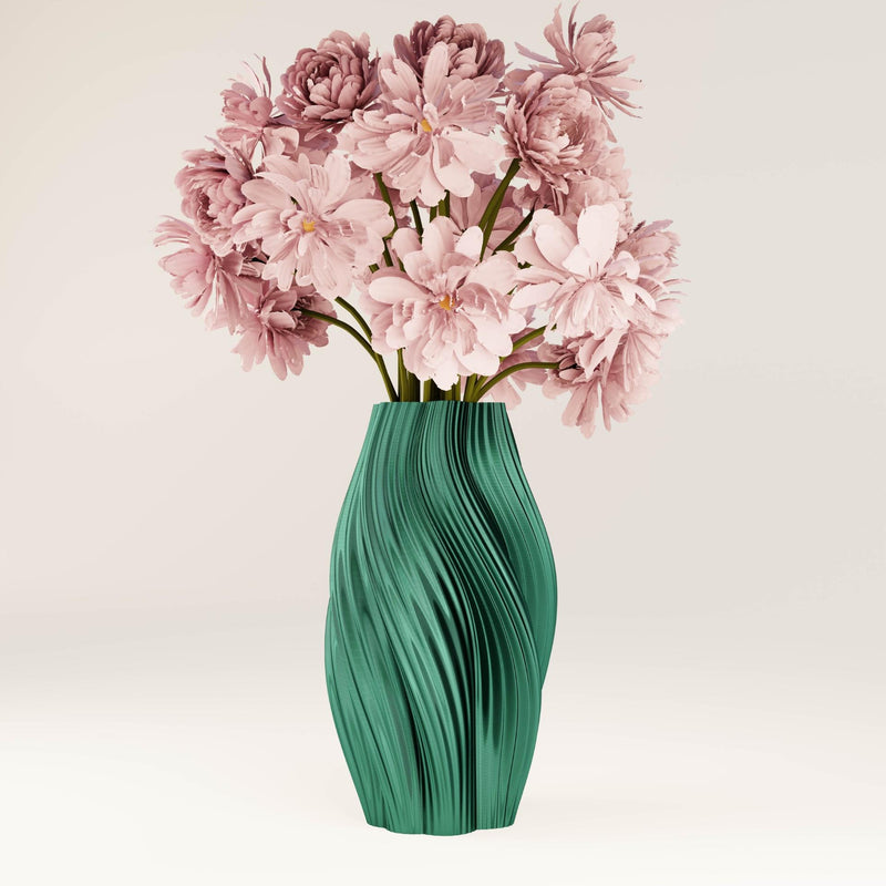 3D Vase | 20cm Hot Ice Cream | Green