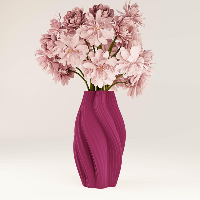 3D Vase | 20cm Hot Ice Cream | Bordo