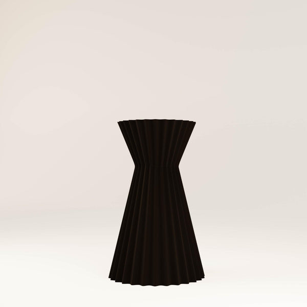 3D Vase | 20cm Coffee | Black