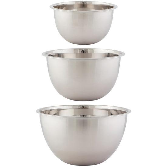 Set of 3 Mixing Bowls | Silver