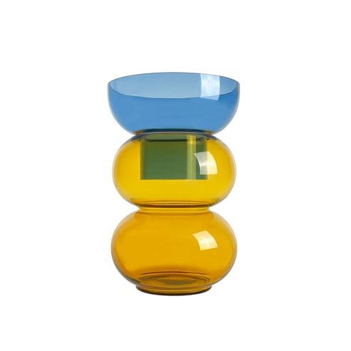 Medium Bubble Vase | Blue/Yellow