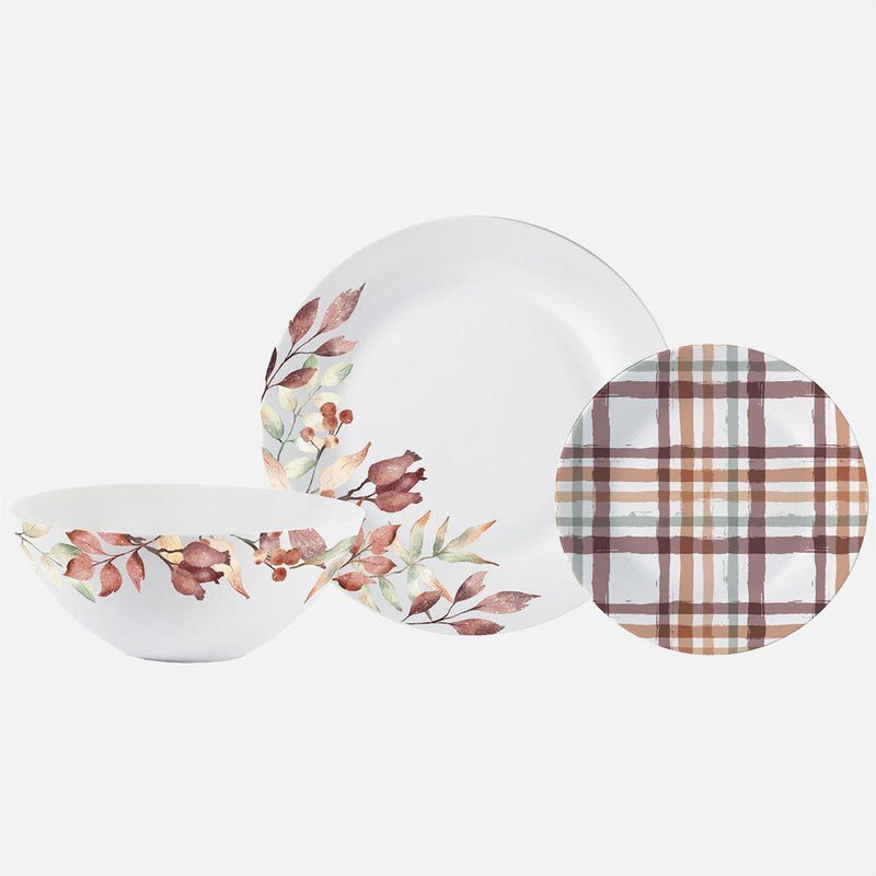 12 Piece Dinnerset | Autumn Watercolour