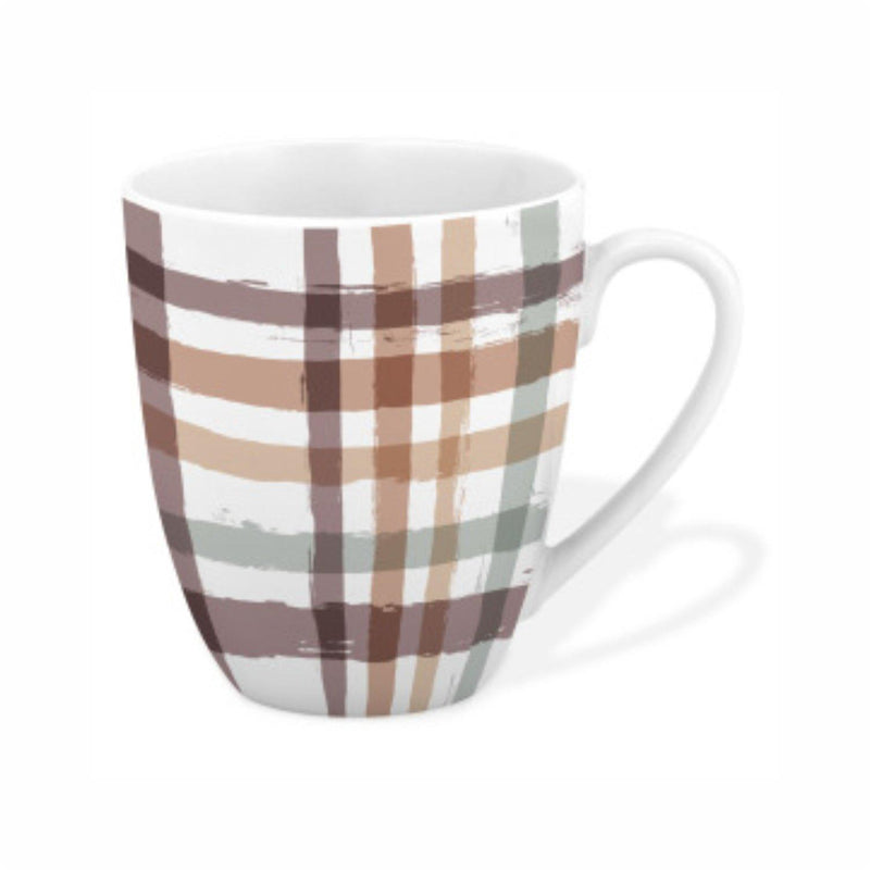 Set of 4 Mugs | Autumn Plaid