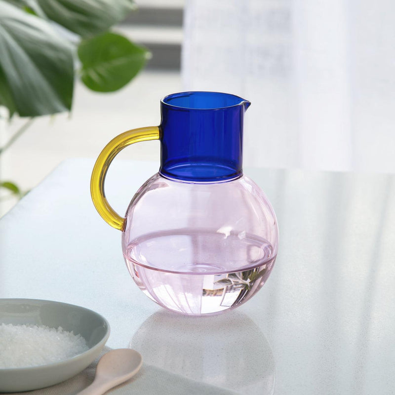 Small Pablo Jug | Pink/Cobalt/Yellow