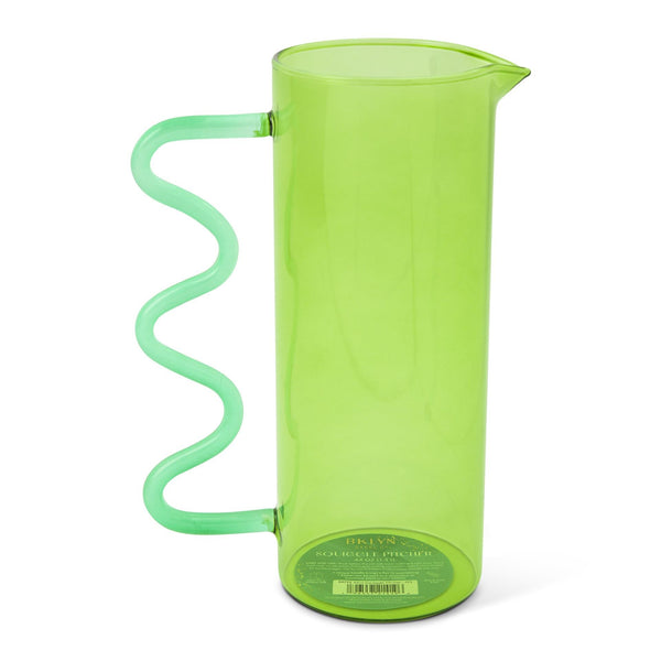 Squiggle Pitcher | Green/Teal