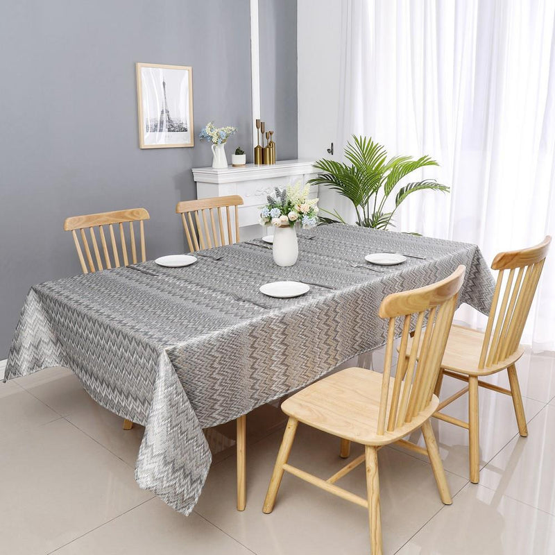 Jacquard Tablecloth | Light Zigzag | Kitchen Art 