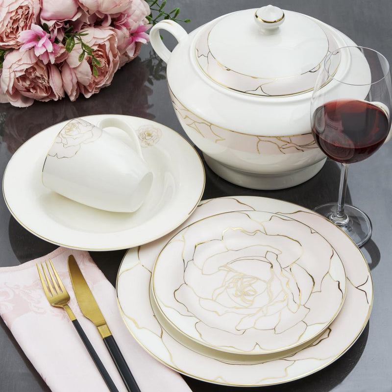 Rose Blossom Dinnerset for 6 | Kitchen Art | Wrapt