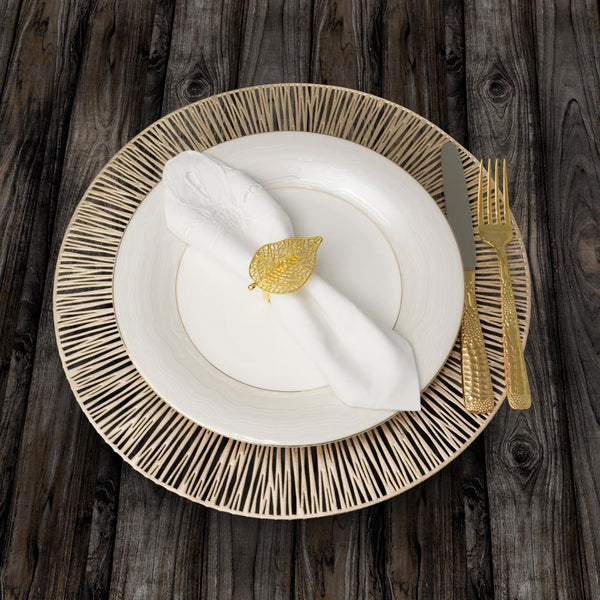 Round Gold Cosmos Placemat Set | Kitchen Art | Wrapt