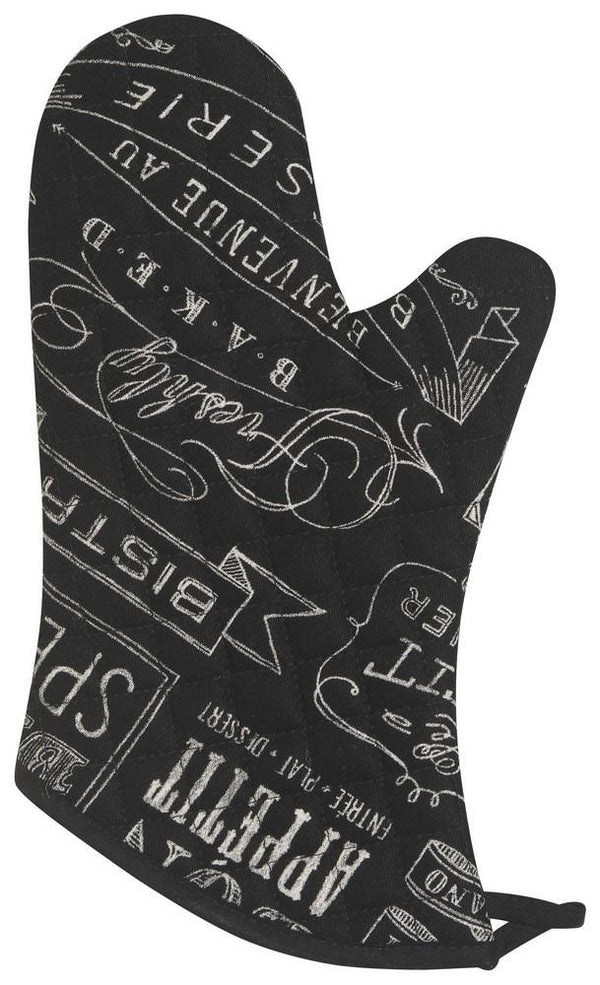 Set of 2 Oven Mitts - Chalkboard