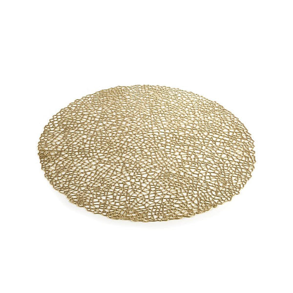 Round Gold Placemat Set | Kitchen Art | Wrapt