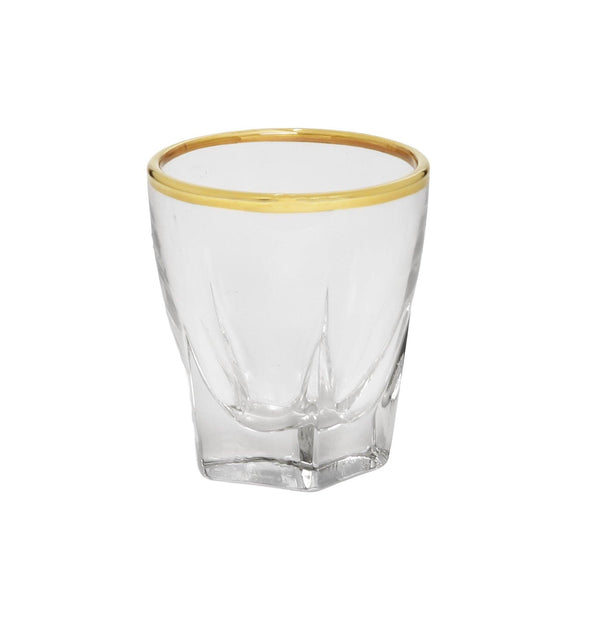 Set of 6 Liquer | Gold Rim | Kiitchen Art